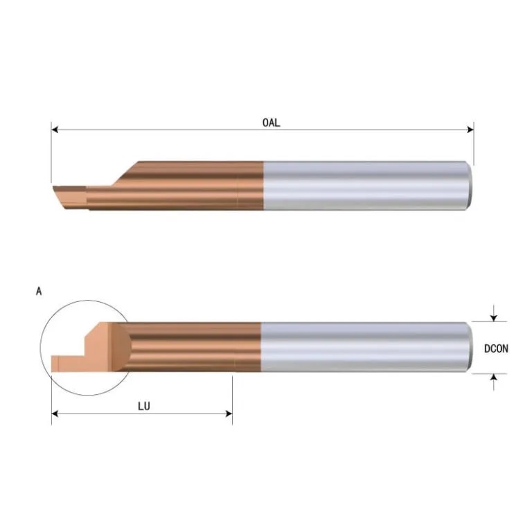 Cylindrical object technical drawing